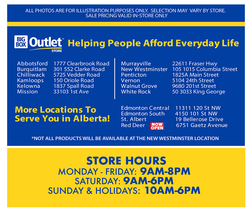BIG BOX OUTLET STORE  HELPING PEOPLE AFFORD EVERYDAY LIFE 